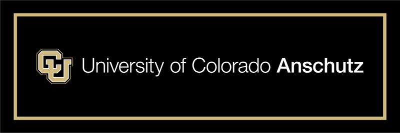 The University of Colorado Anschutz black and gold header